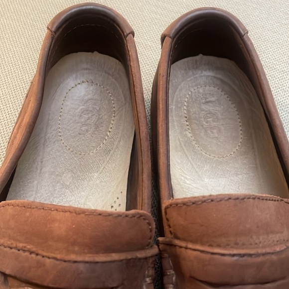 UGG Mens Brown Tan Suede Leather Loafers Size 8 main image 3